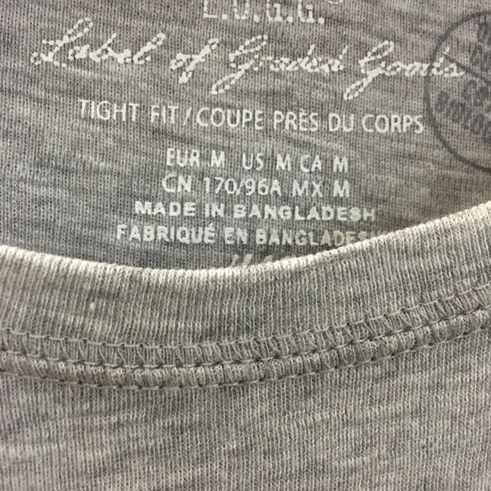 H&M Conscious Slim Fit Gray Tee NWT - Picture 2 of 4